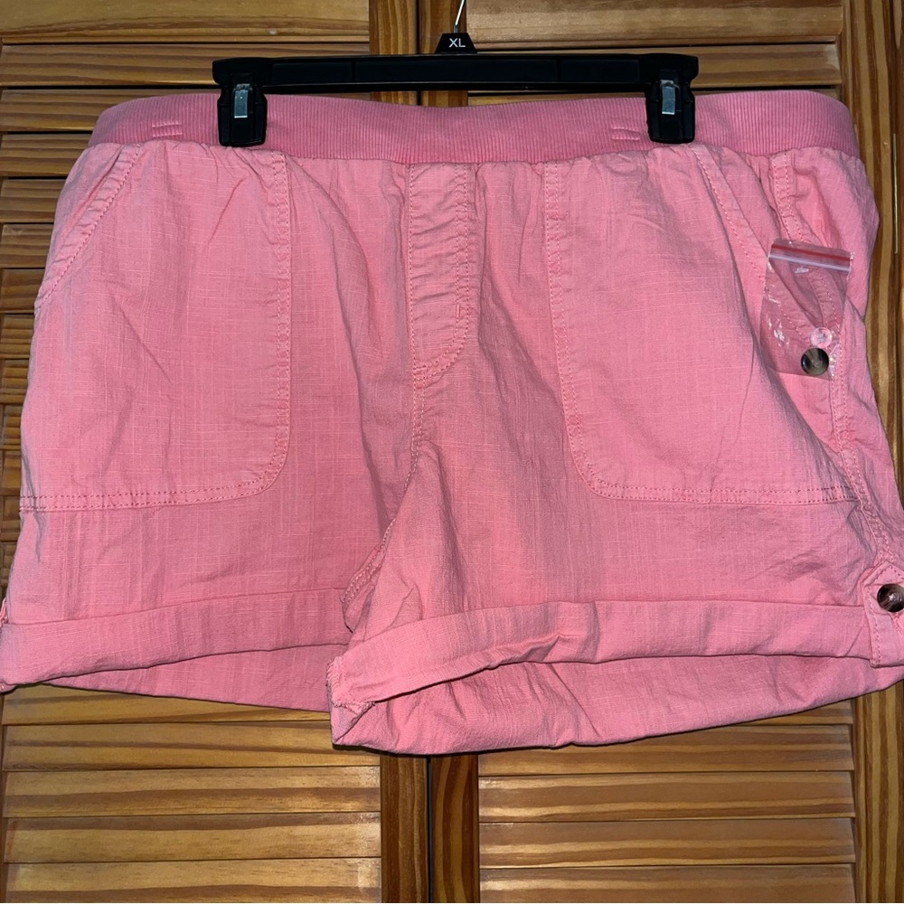 Sonoma Goods for Life Rib Waistband Utility Shorts Rose Size XL‎ Petite